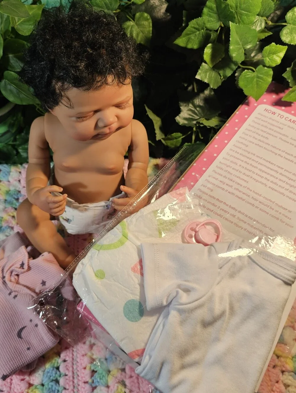 Pretty Reborn African-American Mixed Baby Doll New